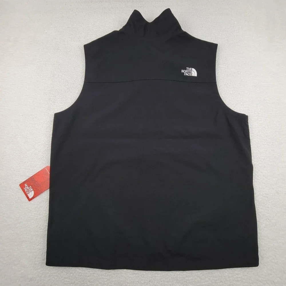North Face Vest Mens XL Black Castle‎ Rock Softshell Fleece Outdoors Enspira